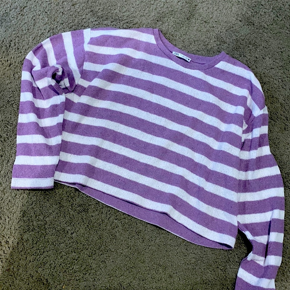 Zara crop boxy sweater